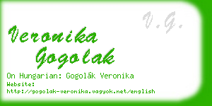 veronika gogolak business card