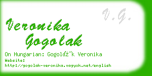 veronika gogolak business card